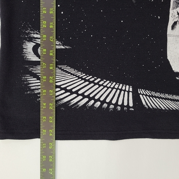 Star Wars Youth Long Sleeve Thermal Tee Black White Darth Vader Graphic, Medium - Picture 14 of 15